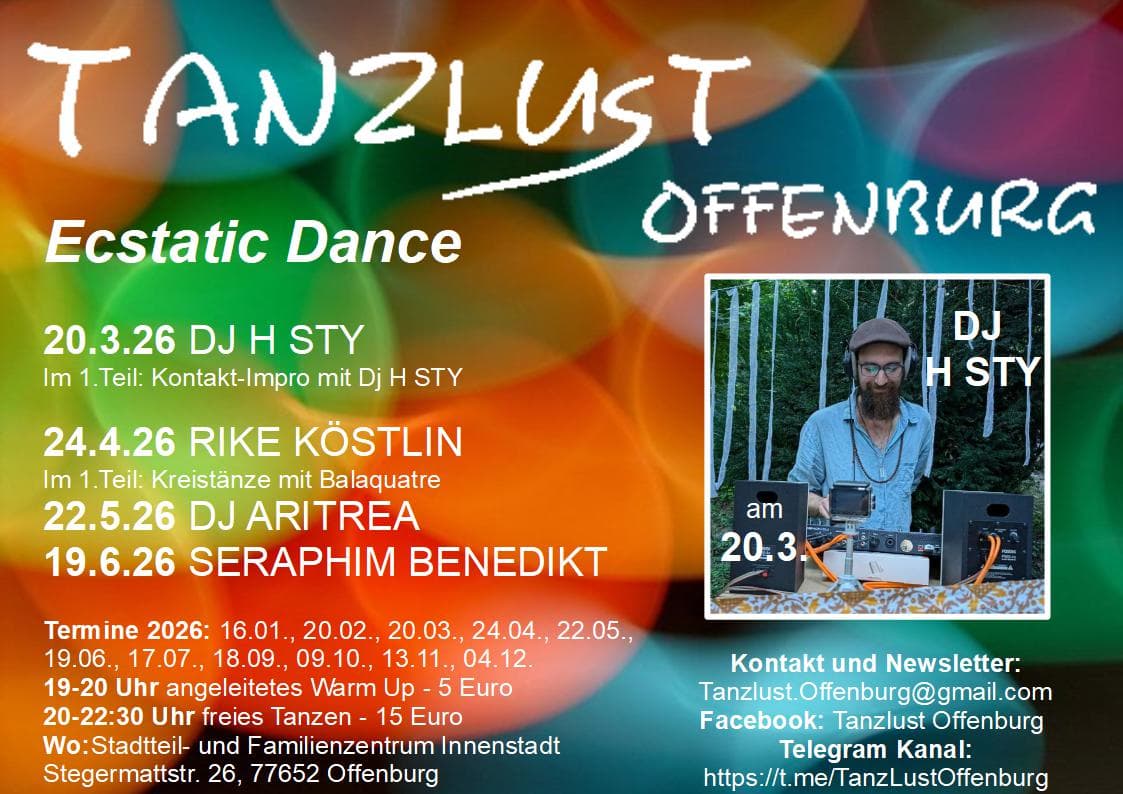 Contact Impro & Ecstatic Dance – mit Hendrik (WeConnect Karlsruhe)
