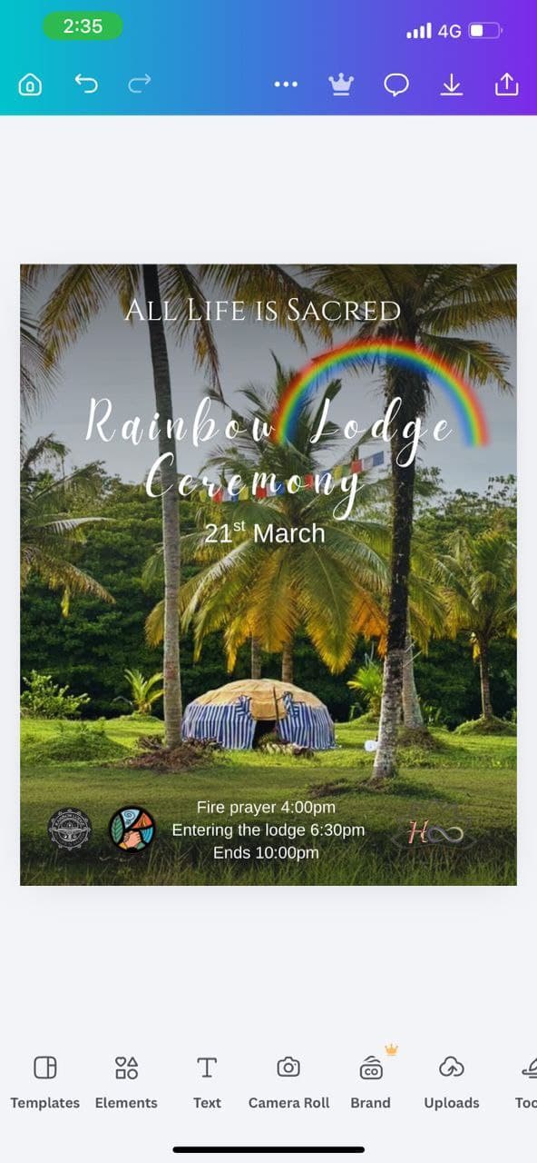 Fire Prayer at Rainbow Lodge