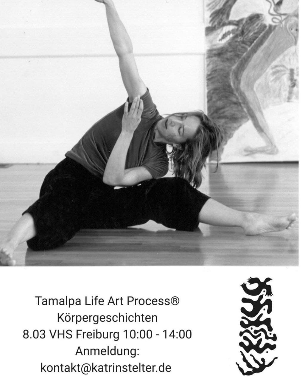 Körpergeschichten - Tamalpa Life/Art Process® Seminar Expressive Arts Therapy - Embodiment - kreative Selbsterfahrung