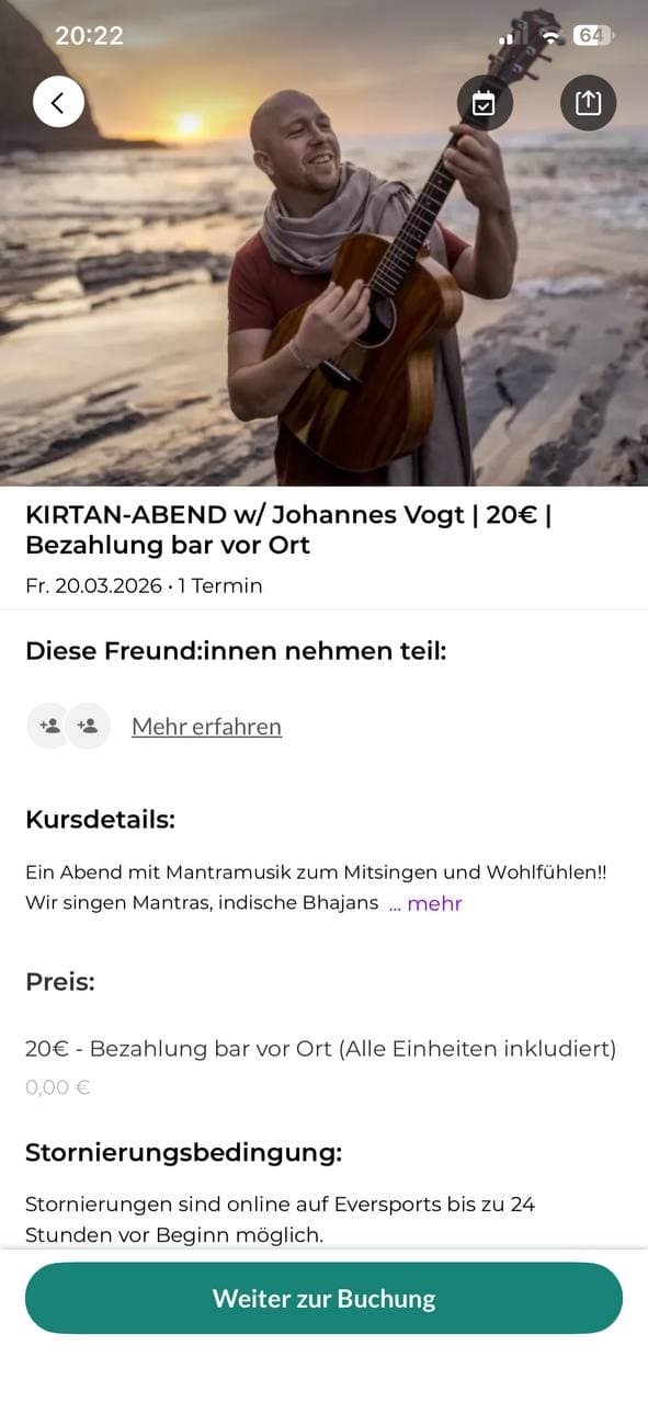 KIRTAN-ABEND w/ Johannes Vogt