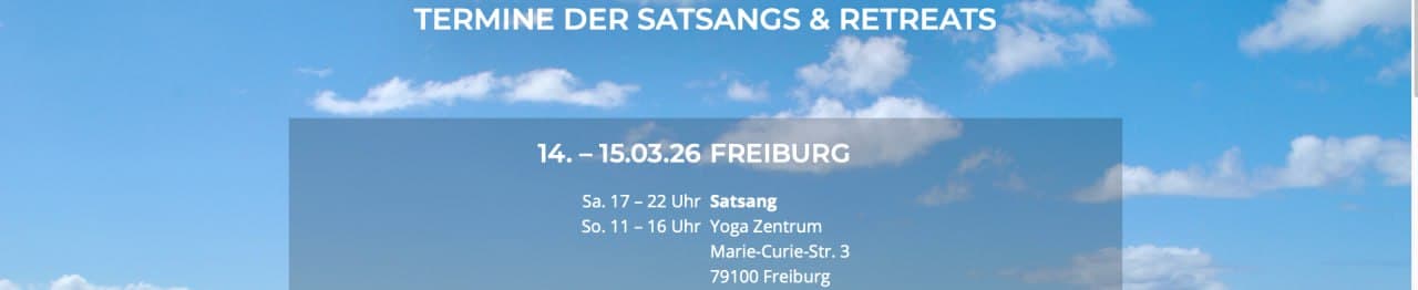 Satsang mit Artur in Freiburg - Willkommen in der Oase des Seins