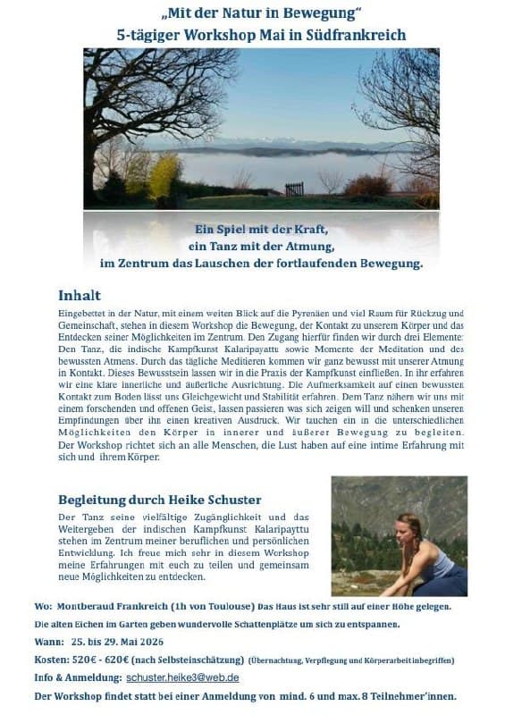 Mit der Natur in Bewegung