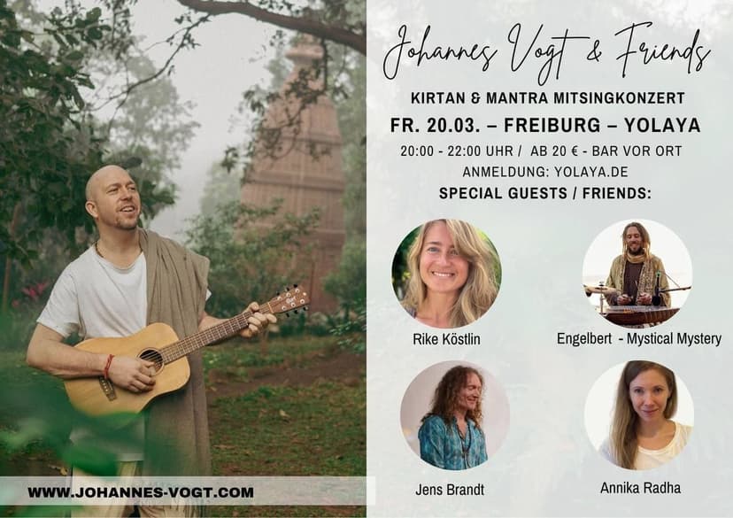 KIRTAN & MANTRA MITSINGKONZERT mit Johannes Vogt