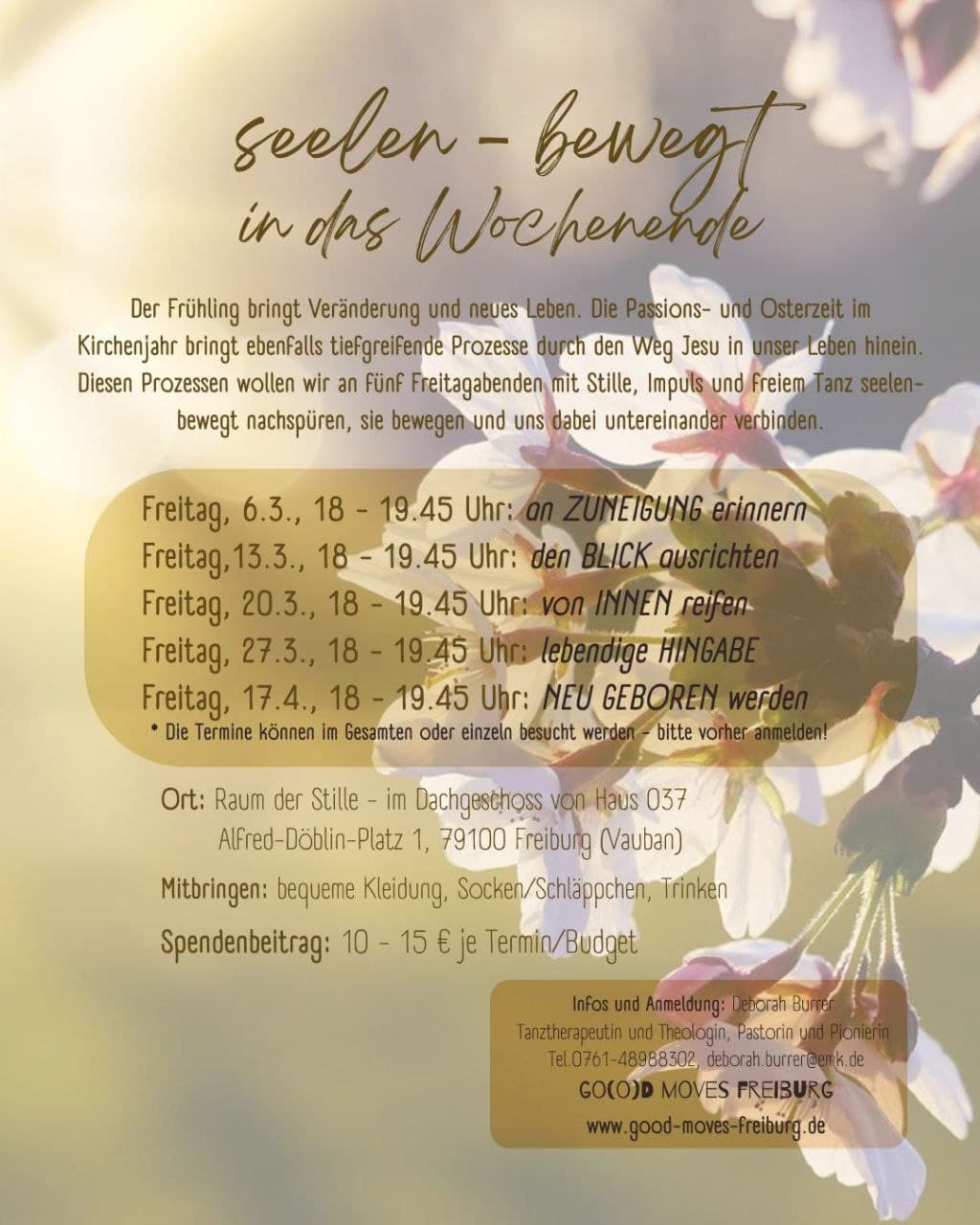 Seelen-bewegt ins Wochenende – lebendige HINGABE