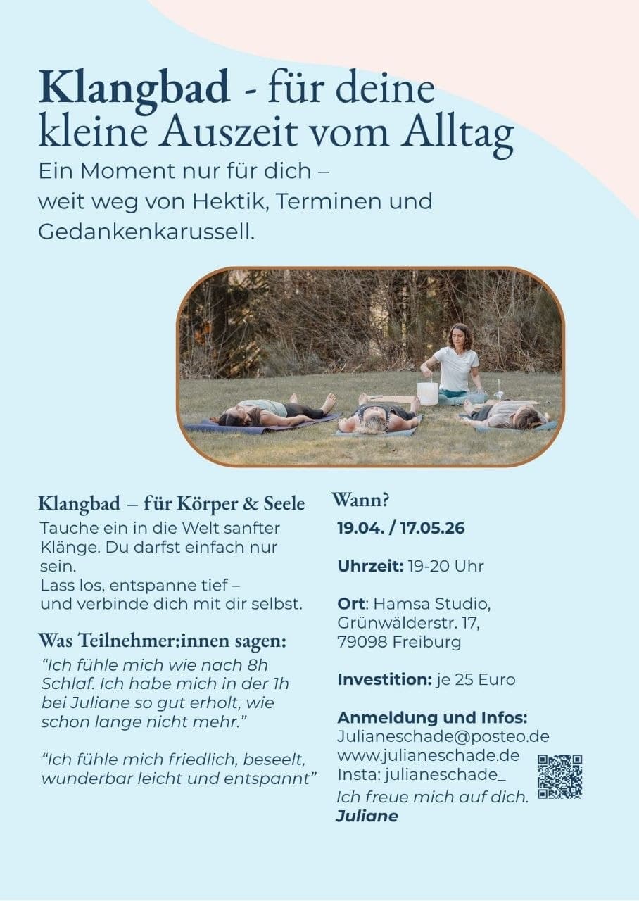 Klangbad für deine Auszeit vom Alltag