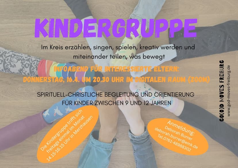 Zoom-Elternabend spirituell-christliche Kindergruppe Merzhausen