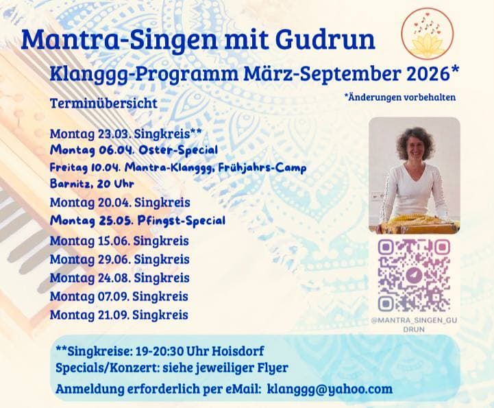 Mantra-Singen Singkreis mit Gudrun
