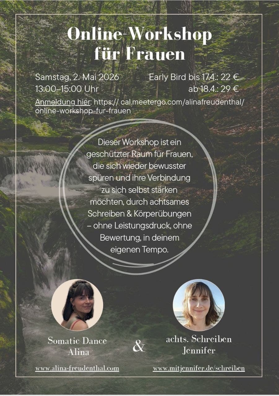 Online-Workshop für Frauen: Achtsames Schreiben & Körperübungen