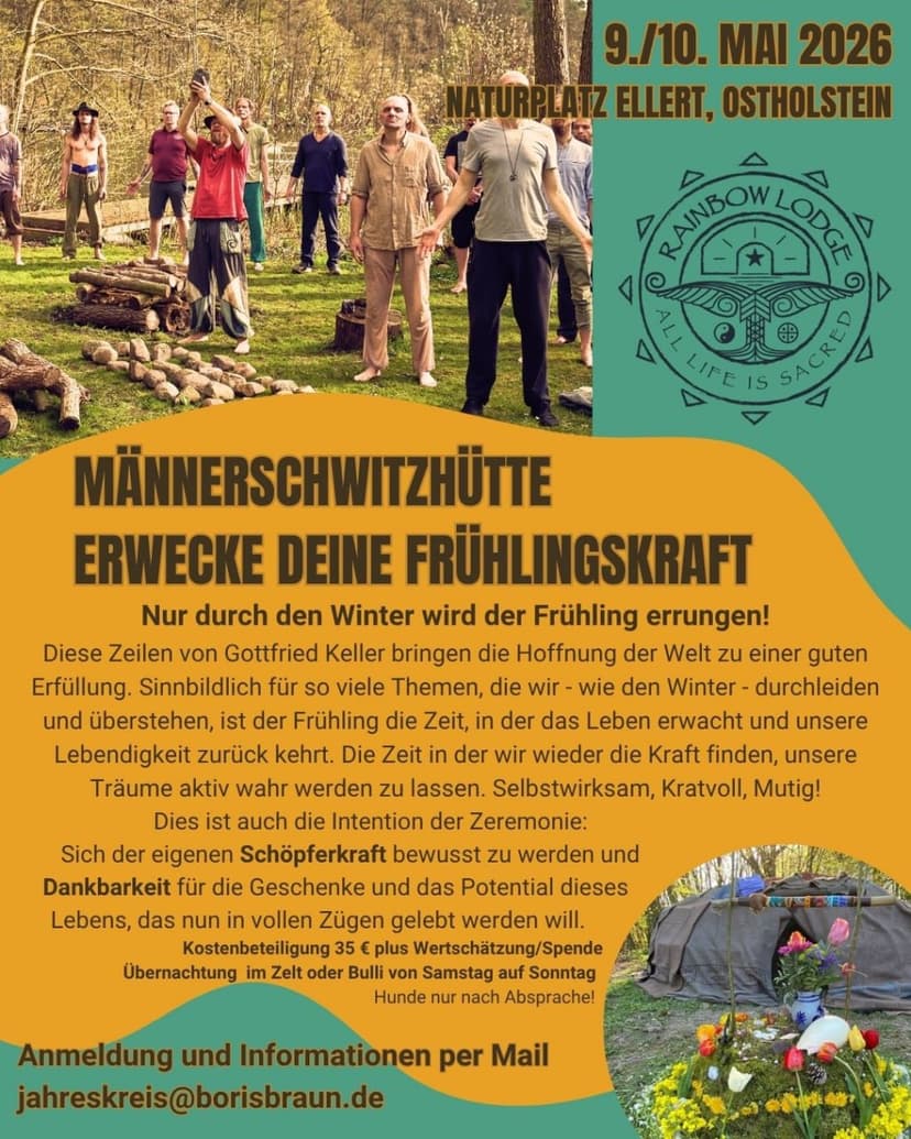 Männer-Schwitzhütte: Erwecke deine Frühlingskraft
