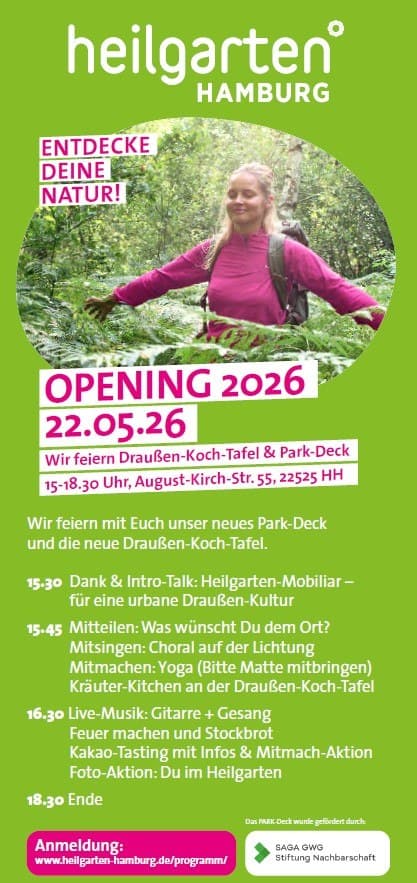 OPENING 2026 im Heilgarten Hamburg
