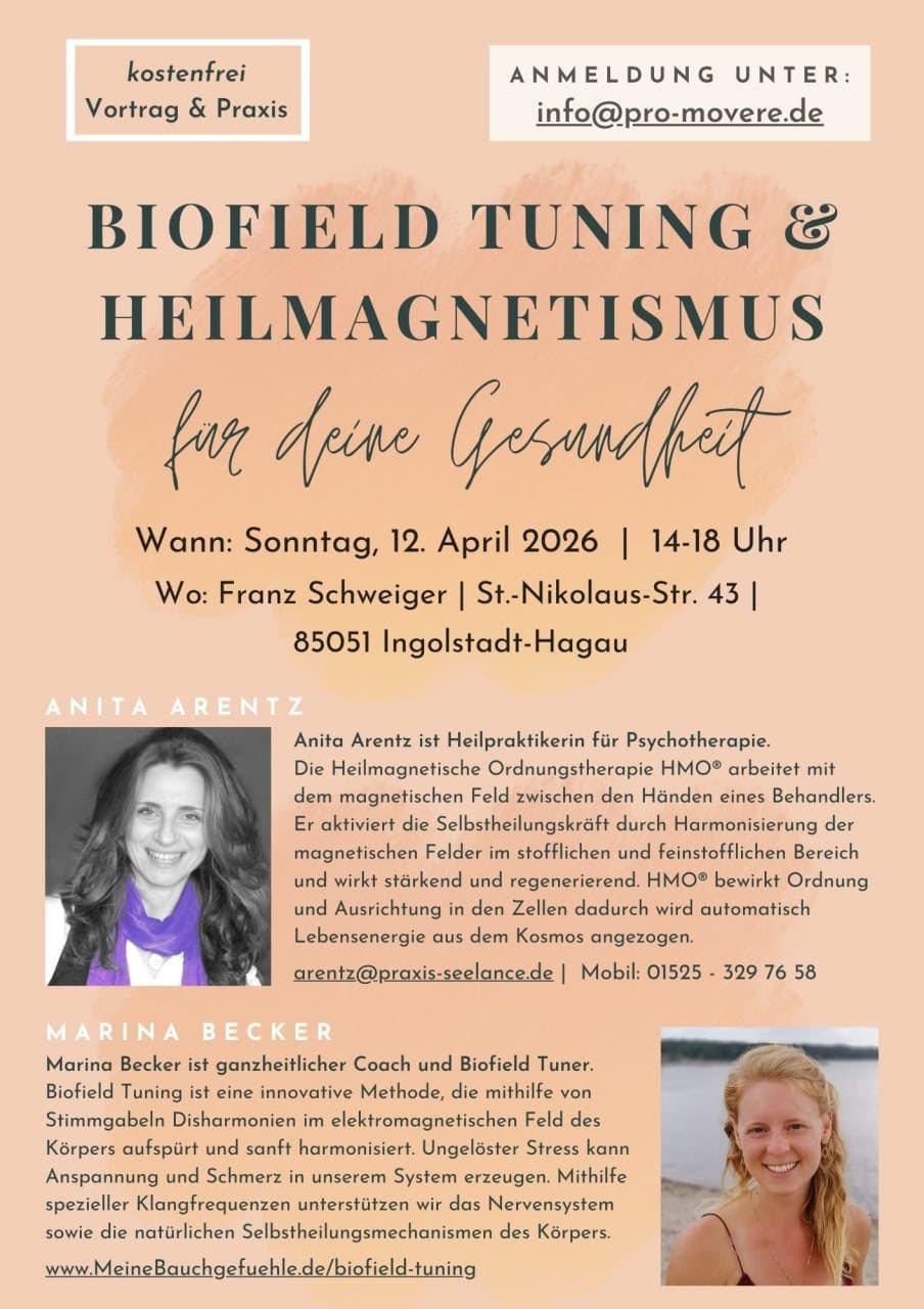 Vortrag & Praxis: Biofield Tuning & Heilmagnetismus