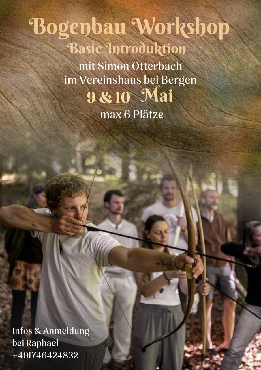 Bogenbau-Workshop im Vereinshaus bei Bergen