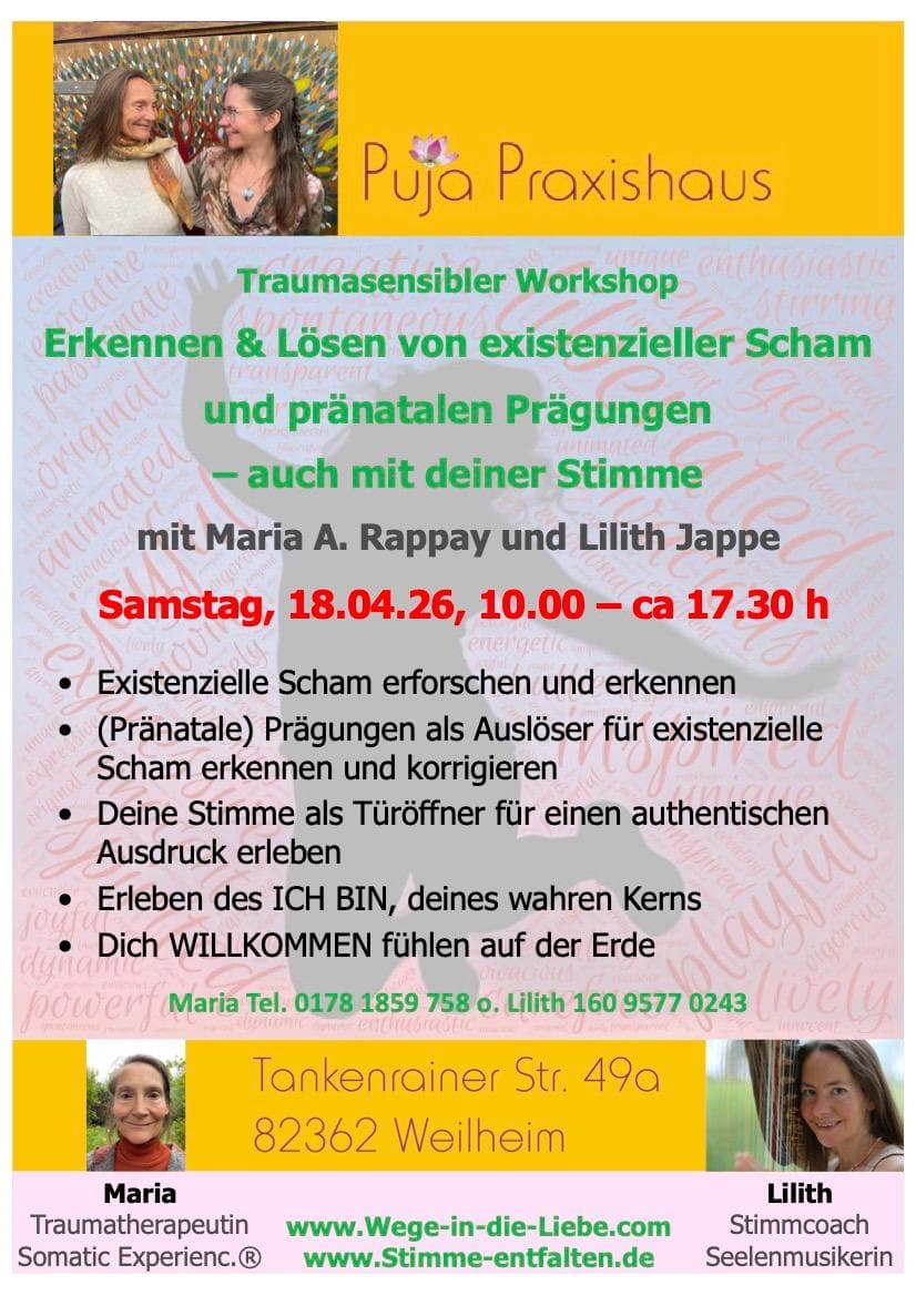 Erlösen von existenzieller Scham und pränatalen Prägungen - auch mit deiner Stimme