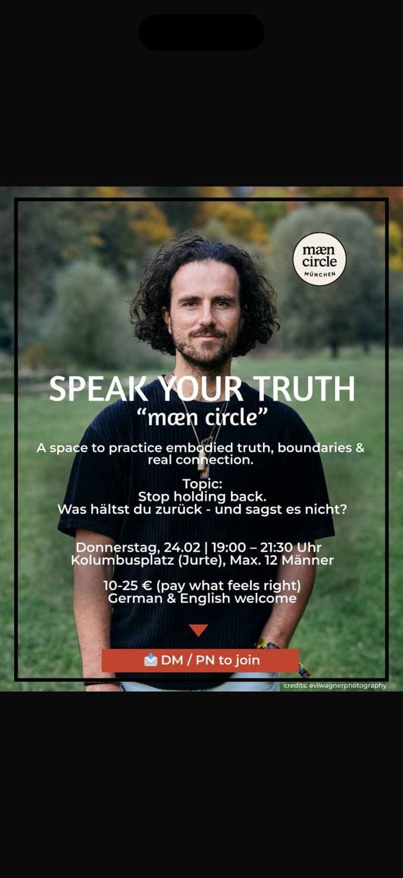 SPEAK YOUR TRUTH – mæn circle