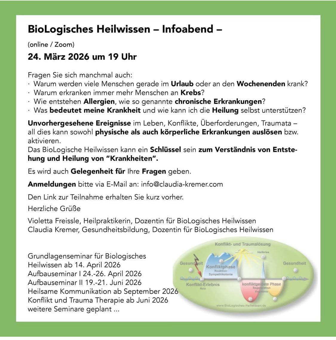 Infoabend BioLogisches Heilwissen