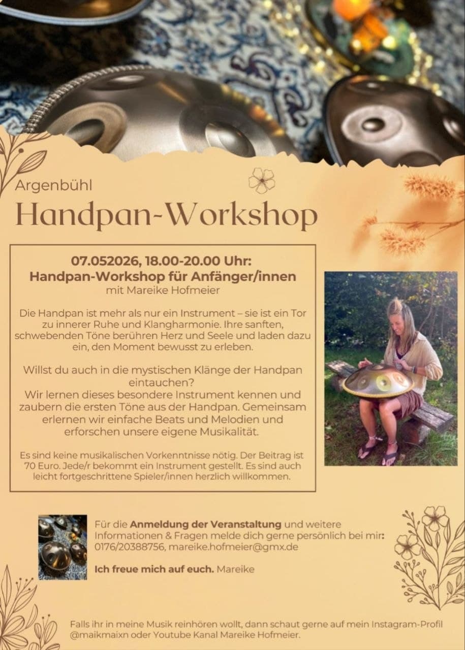 Handpan-Workshop für Anfänger/innen