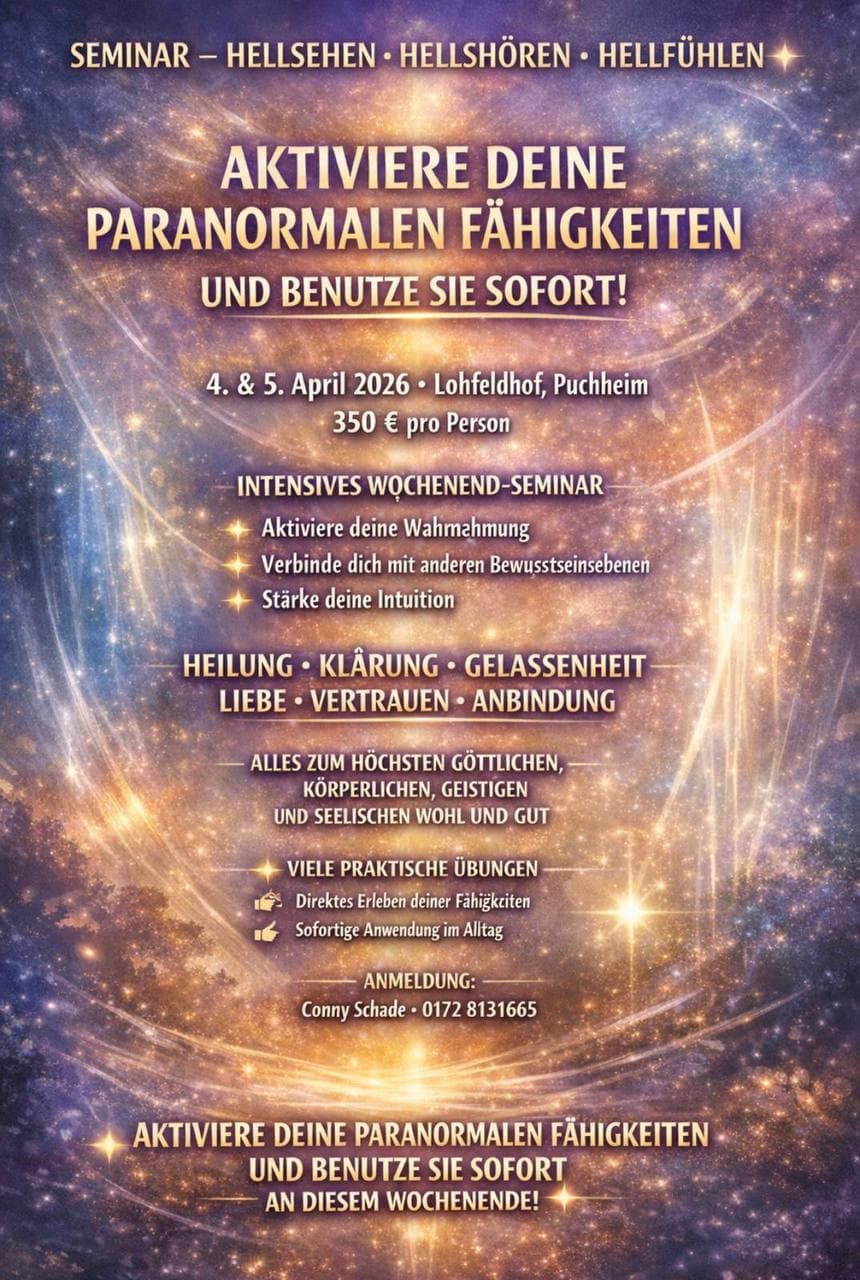 Seminar Hellsehen = Hells hören - Hellfühlen
