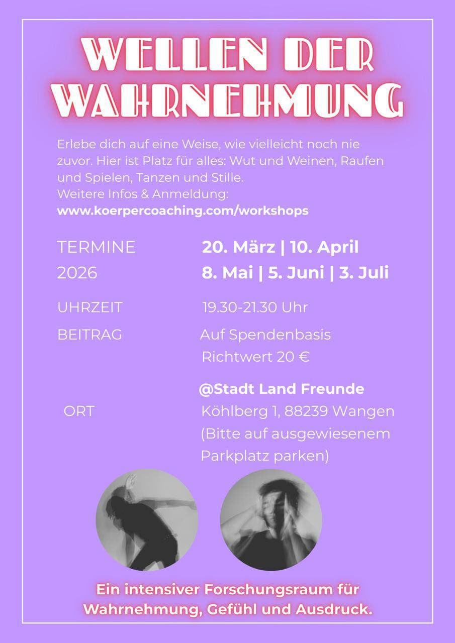 Intensiver Forschungsraum für Wahrnehmung, Gefühl und Ausdruck