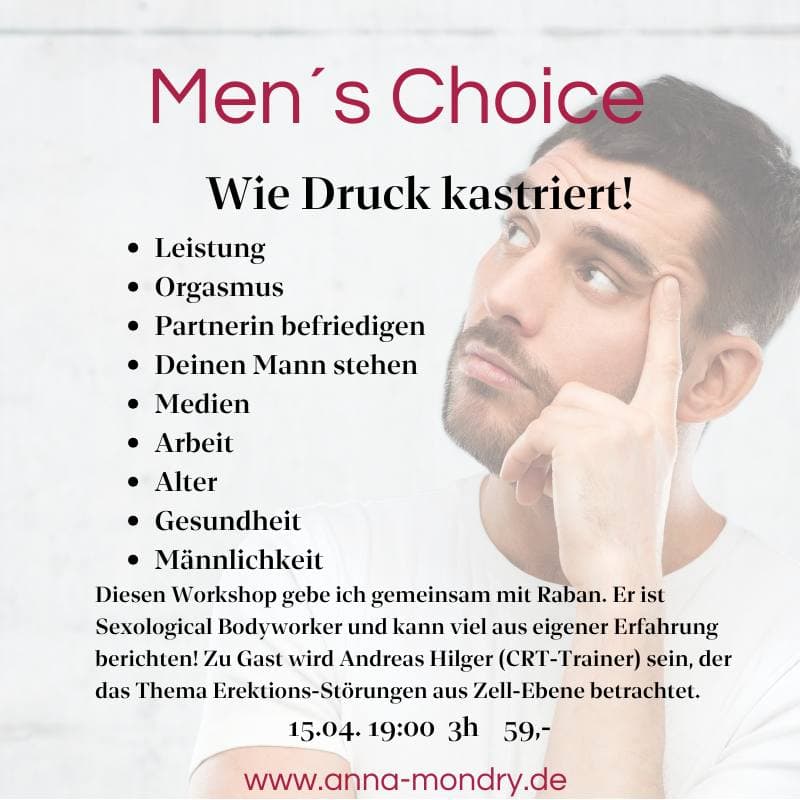 Mens Choice – Maenner-Workshop Muenchen