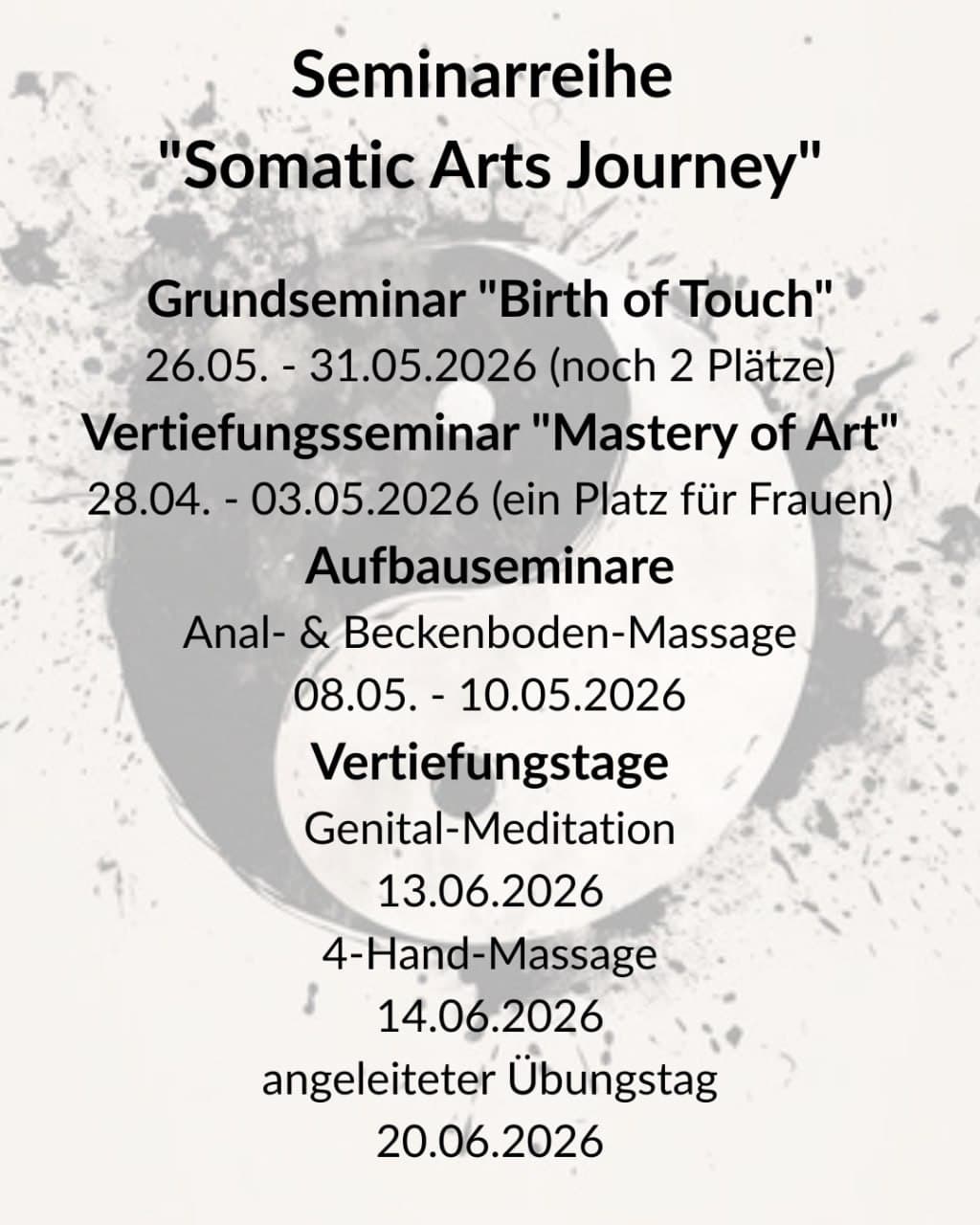 Grundseminar "Birth of Touch"