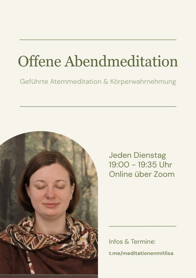 Offene Abendmeditation