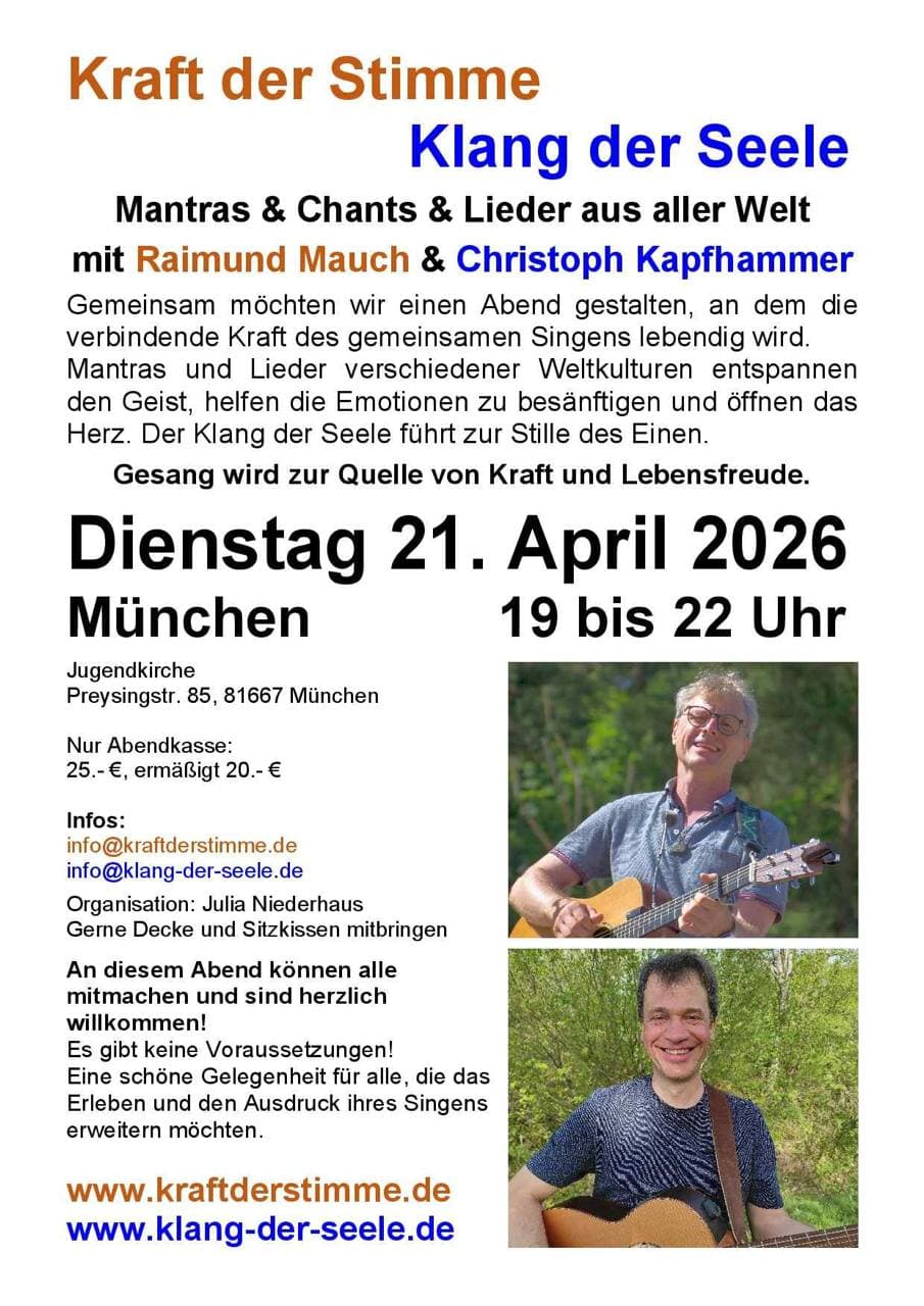 Kraft der Stimme - Klang der Seele: Mantras, Chants & Lieder aus aller Welt
