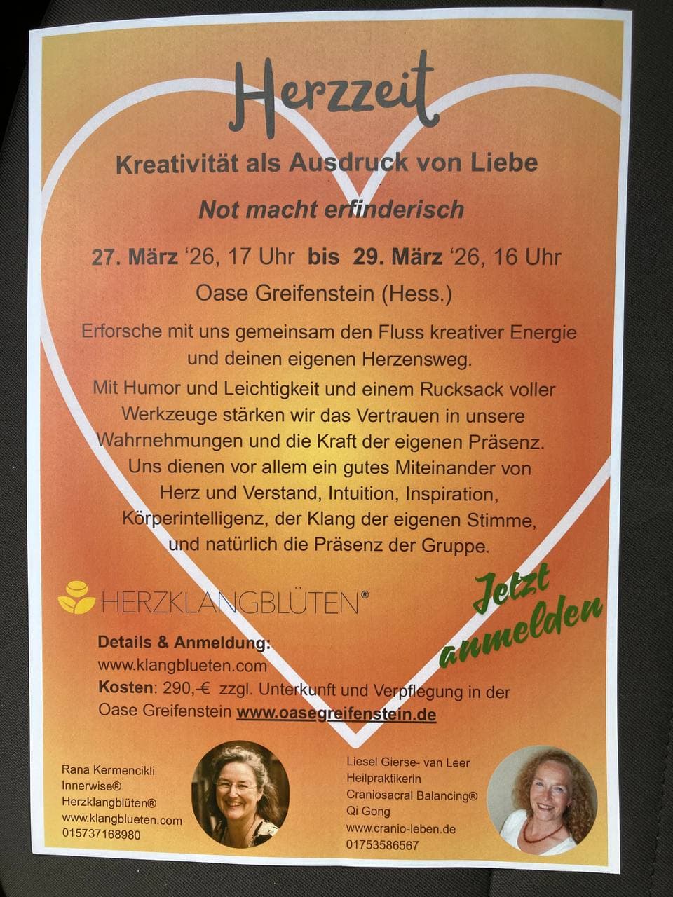 Herzzeit in der Oase Greifenstein