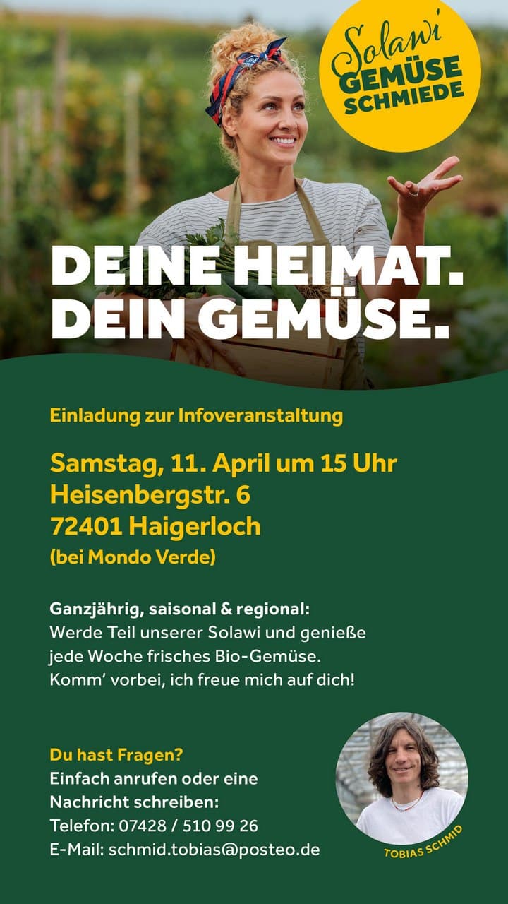 Infoveranstaltung Gemüse Schmiede