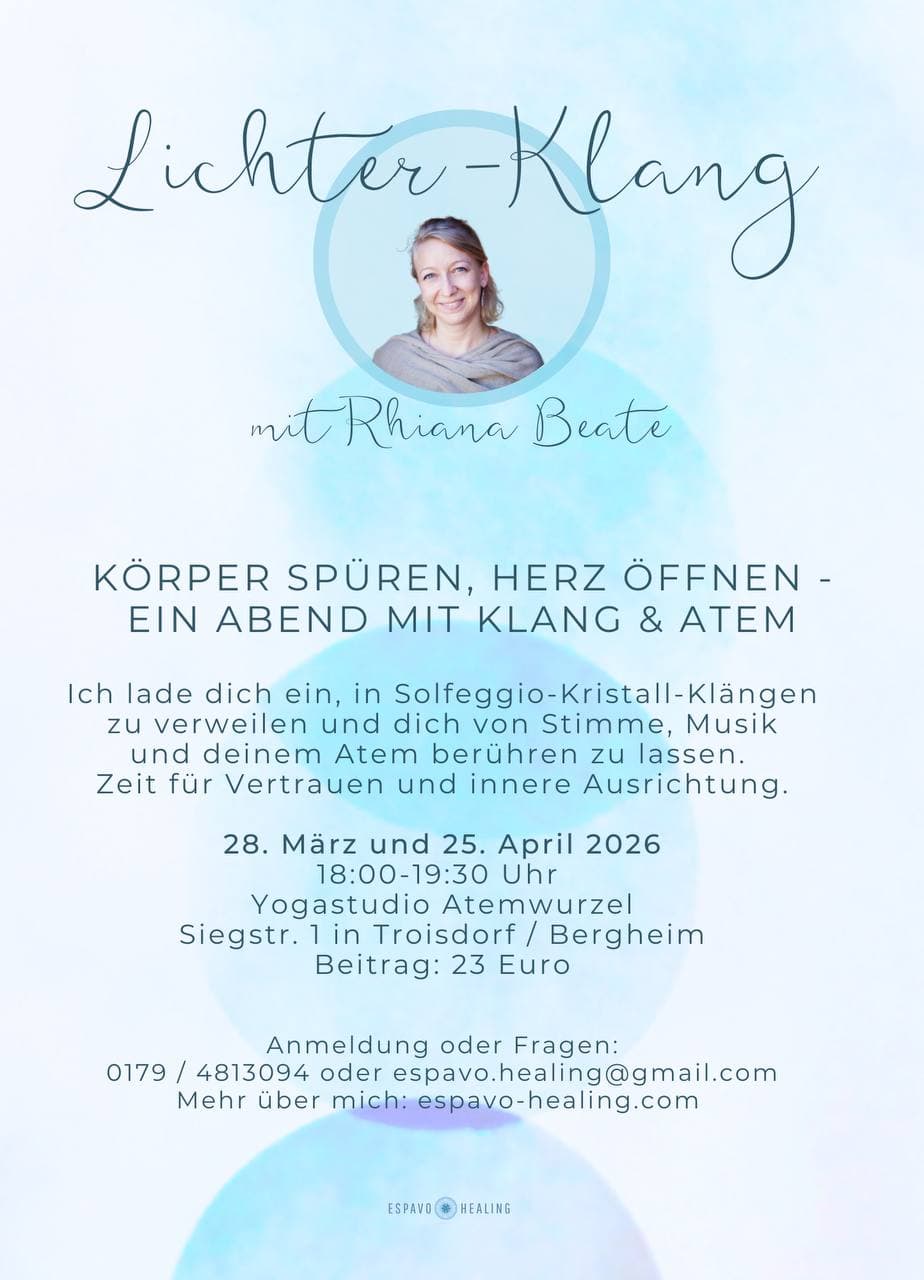 Lichter-Klang: Körper spüren, Herz öffnen - Ein Abend mit Klang & Atem