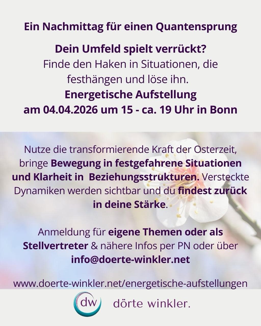 Ein Nachmittag für einen Quantensprung – Energetische Aufstellung
