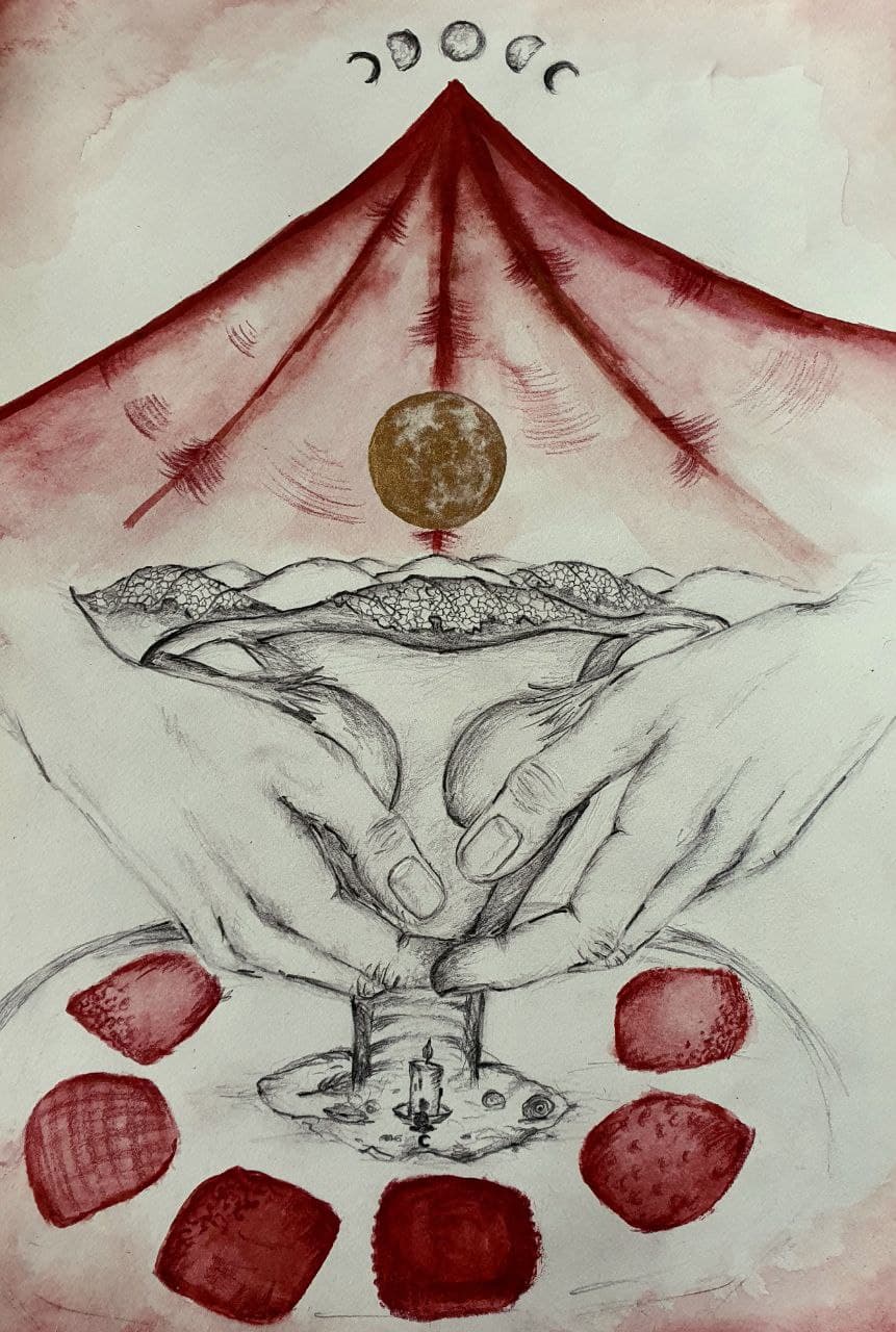 Rotes Zelt: Erforschung des weiblichen Zyklus