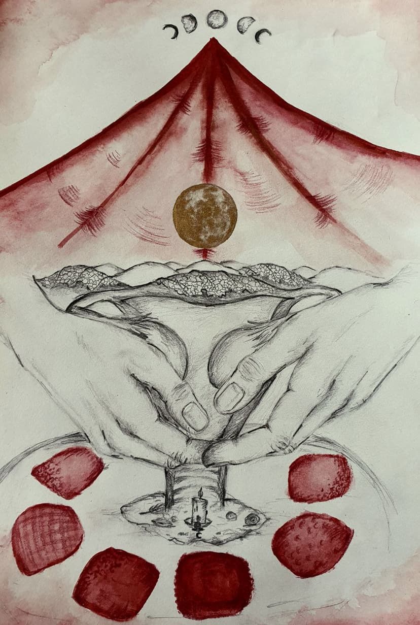 Rotes Zelt: Erforschung des weiblichen Zyklus