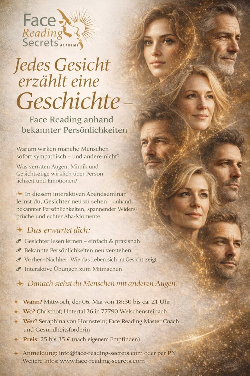 Face Reading Abendseminar
