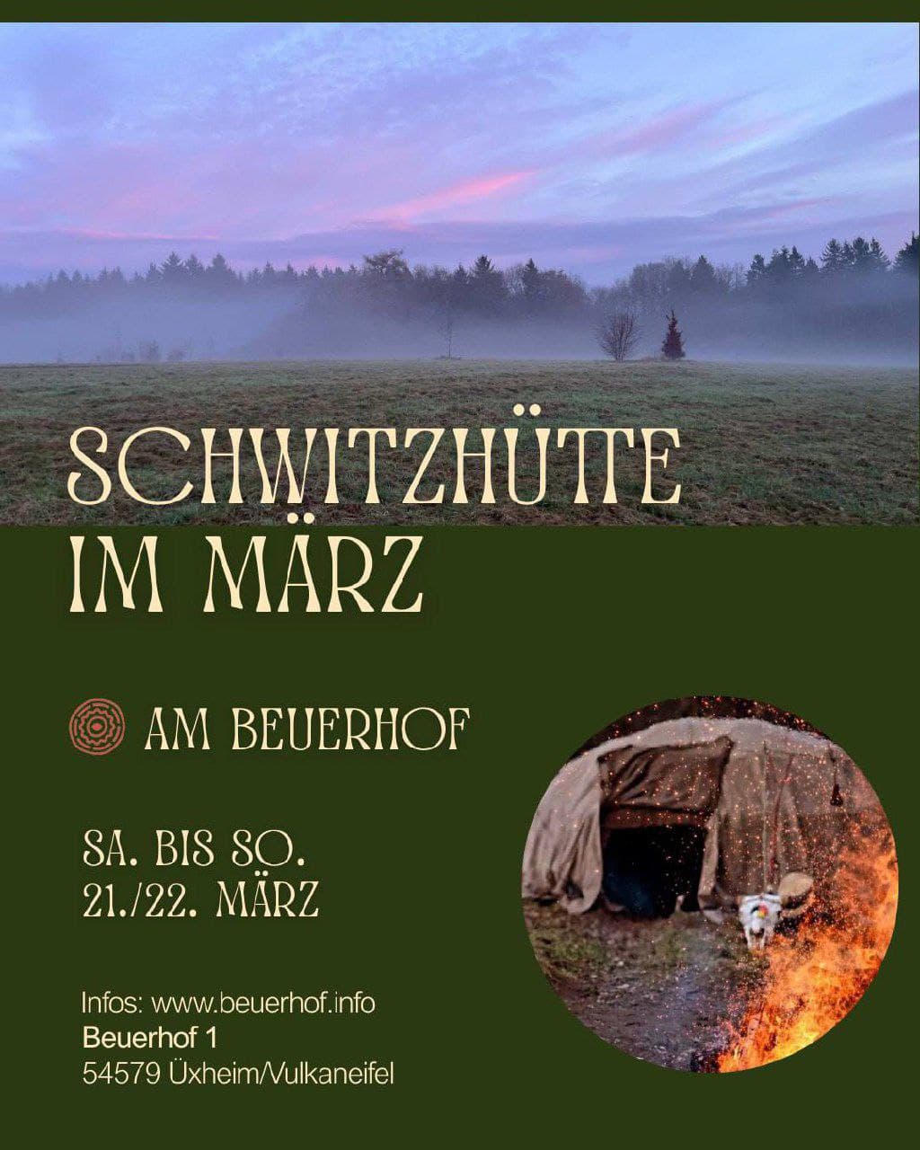 Inipi im März - DAS FELD NEU BESTELLEN