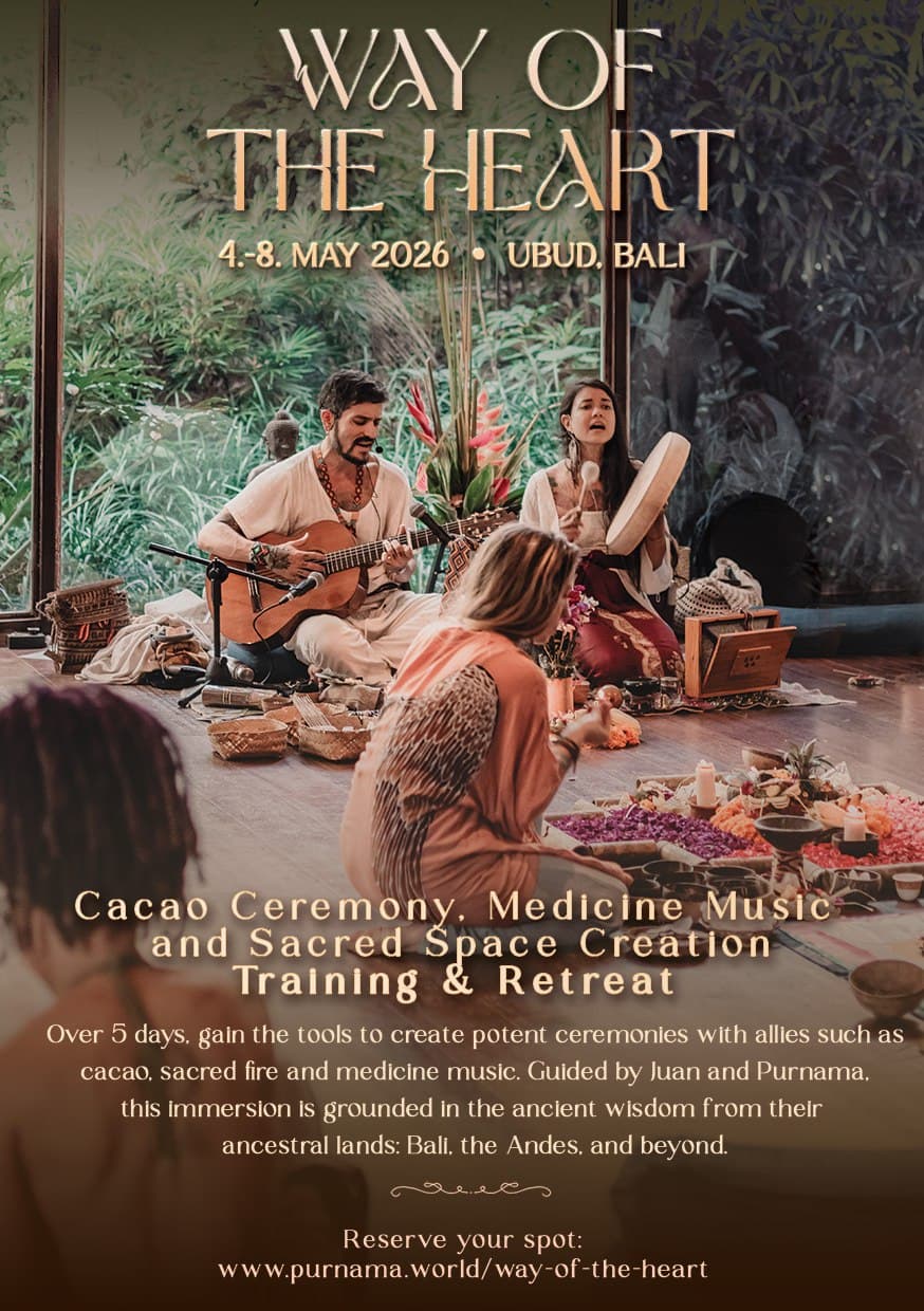 THE WAY OF THE HEART 🪶 Cacao, Sacred Space & Medicine Music Training
