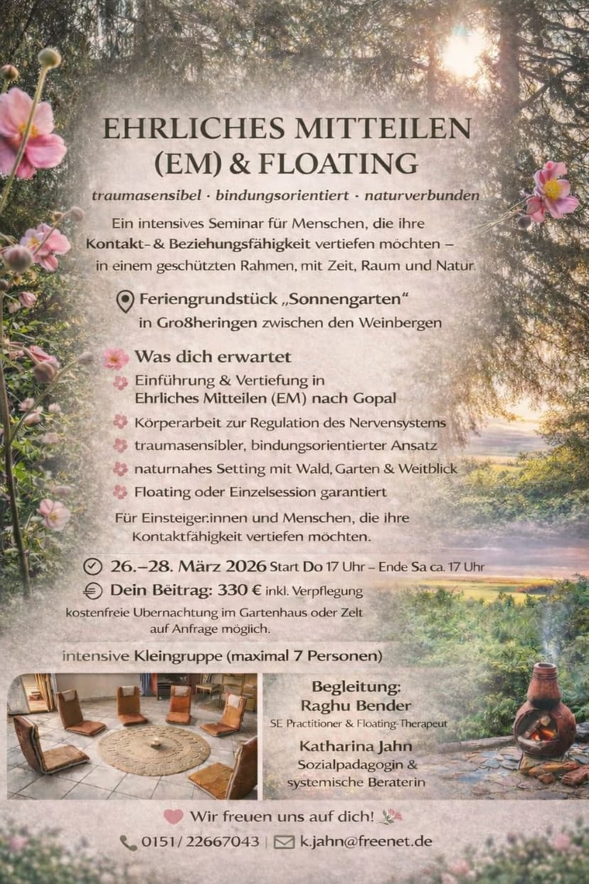 Ehrliches Mitteilen & Floating nach Gopal