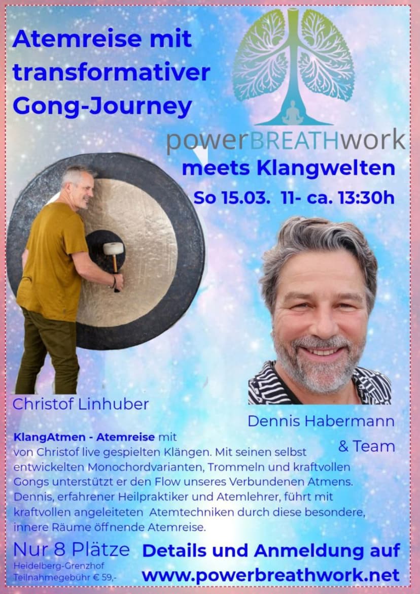 Power Breathwork meets Klangwelten – Transformativer Gong-Journey