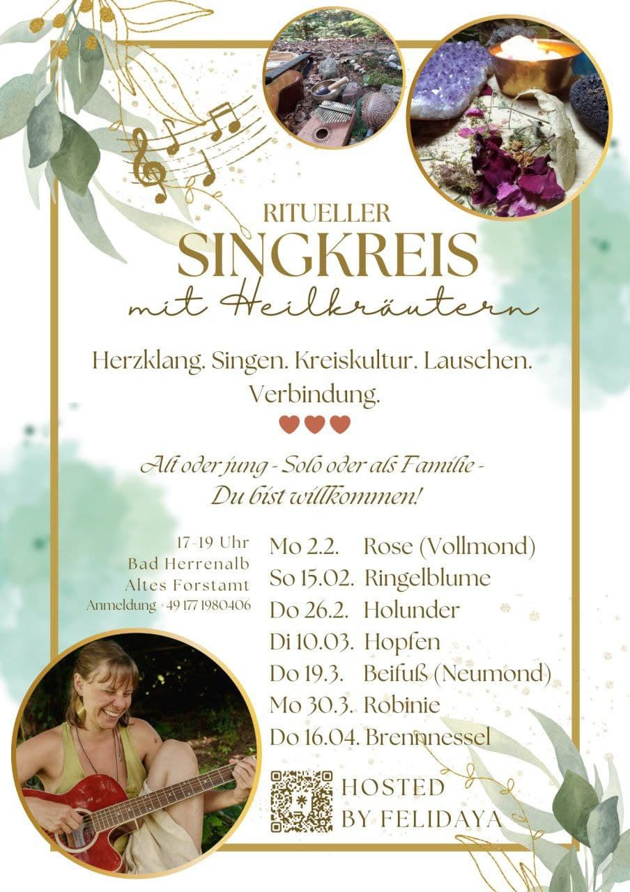 Ritueller Singkreis mit Beifuß