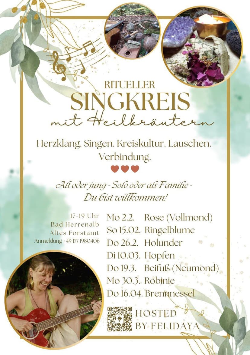 Ritueller Singkreis mit Beifuß