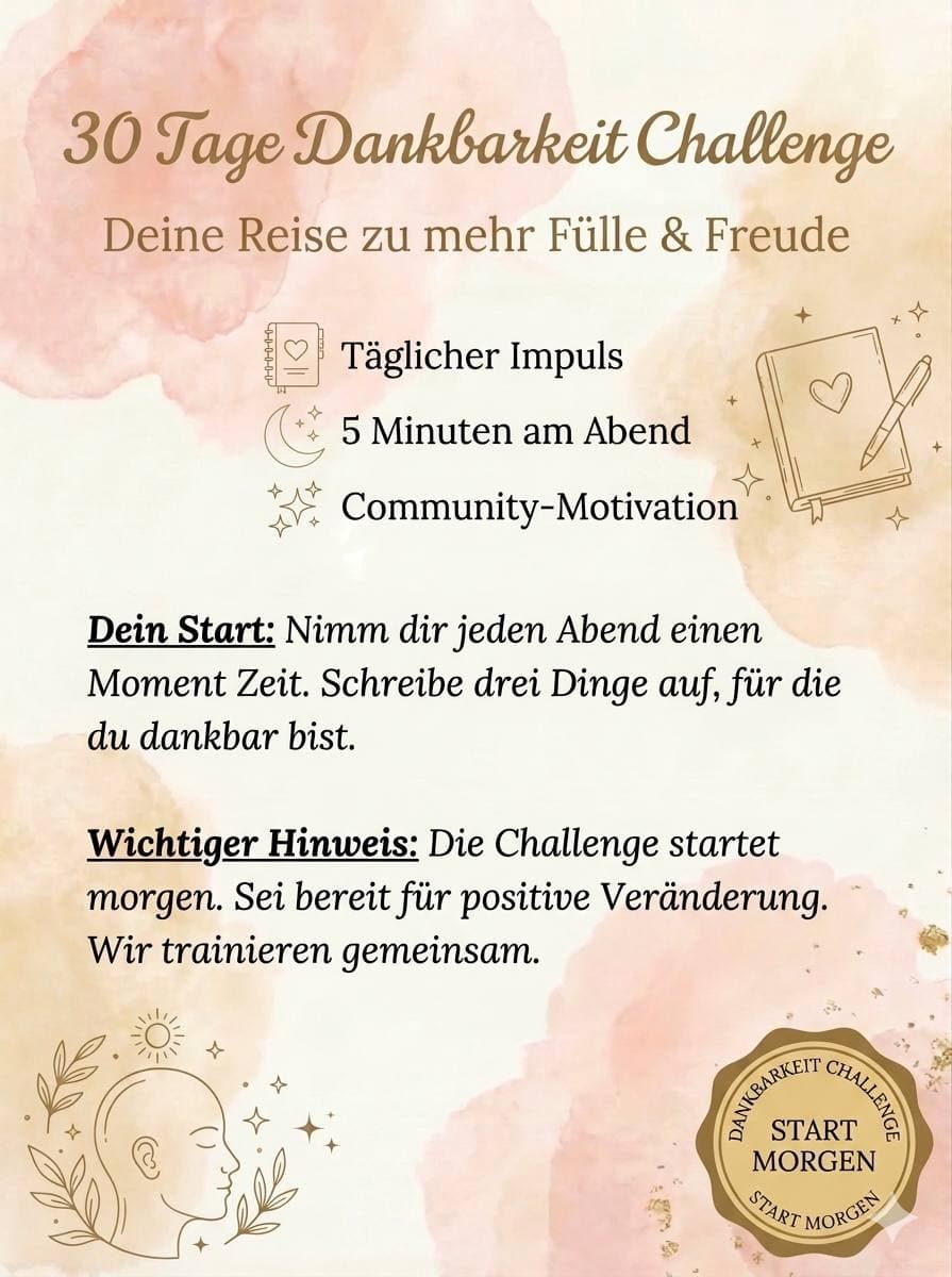 30 Tage Dankbarkeits-Challenge