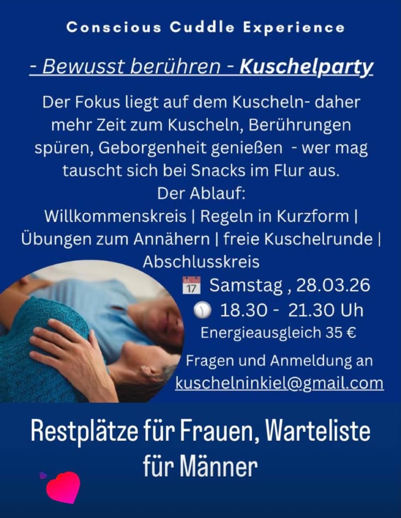 Conscious Cuddle Experience - Bewusst berühren - Kuschelparty