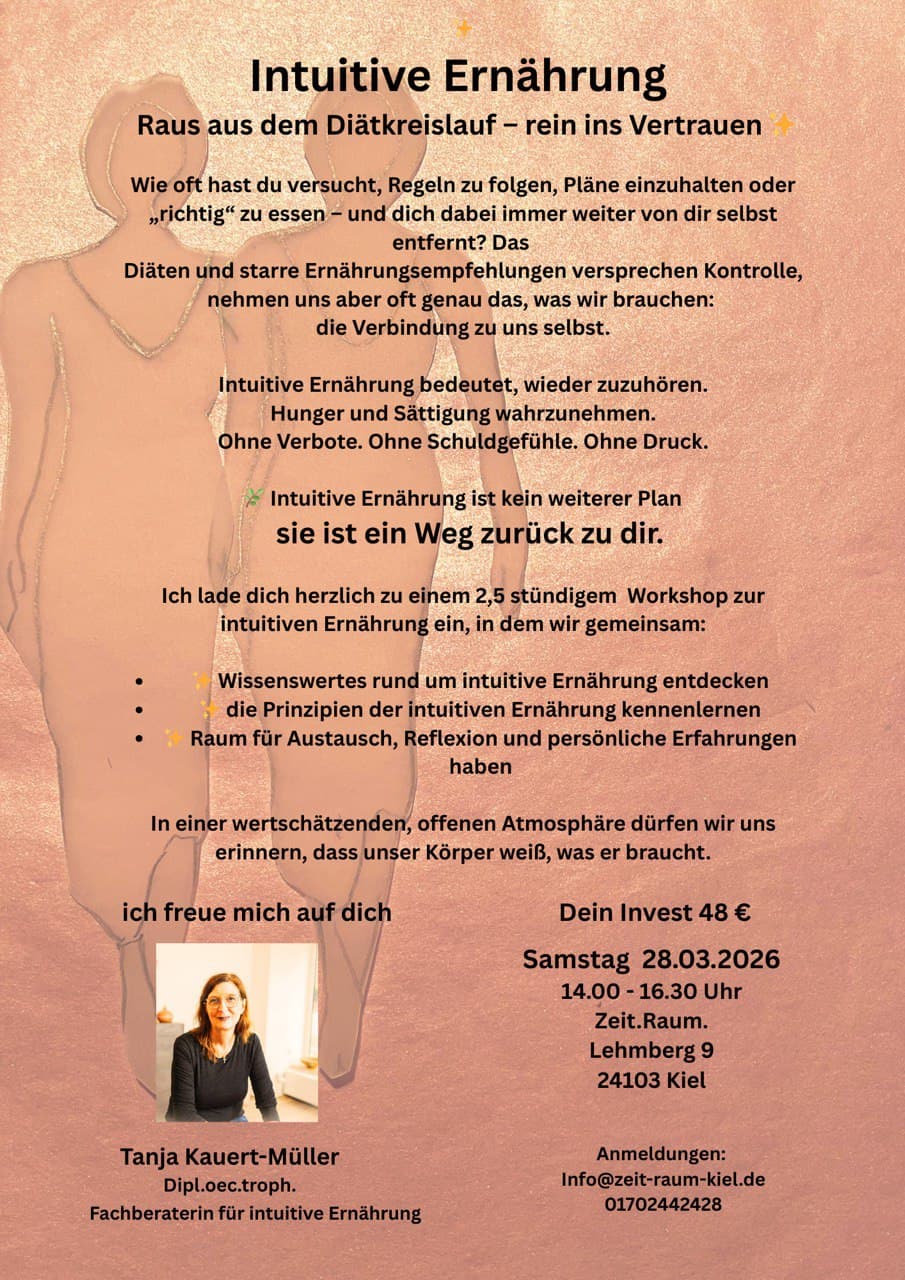 Intuitive Ernährung - Raus aus dem Diätkreislauf - rein ins Vertrauen