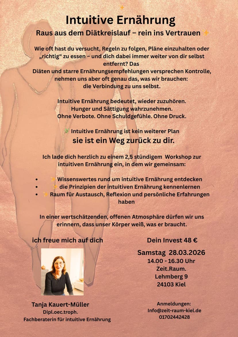 Intuitive Ernährung - Raus aus dem Diätkreislauf - rein ins Vertrauen