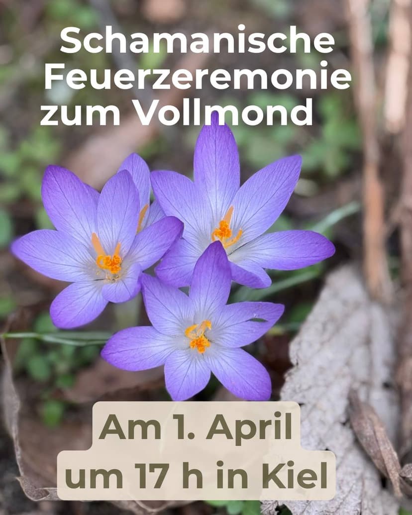 Schamanische Feuerzeremonie zum Vollmond