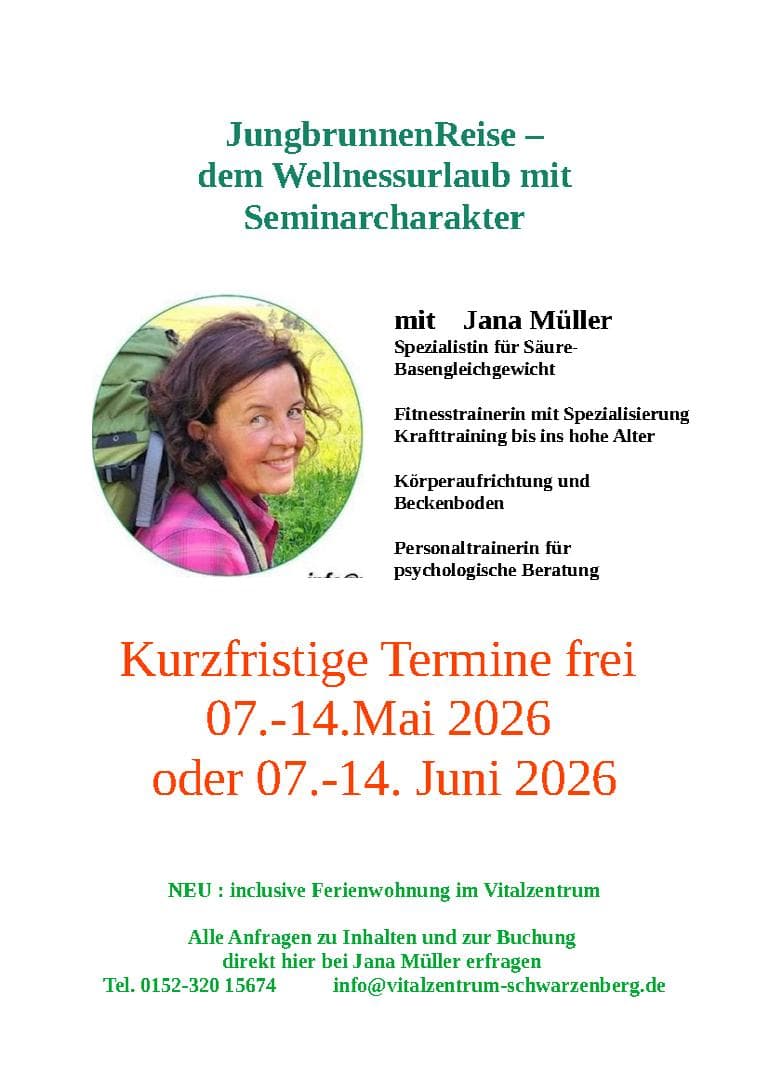 Jungbrunnen Reise – Ein Wellnessurlaub mit Seminarcharakter