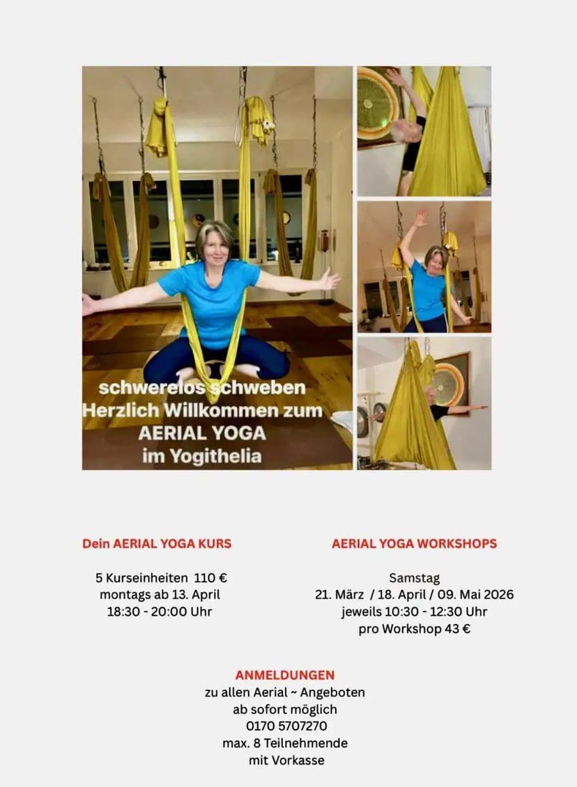 Aerial Yoga Workshop – schwereloses Schweben