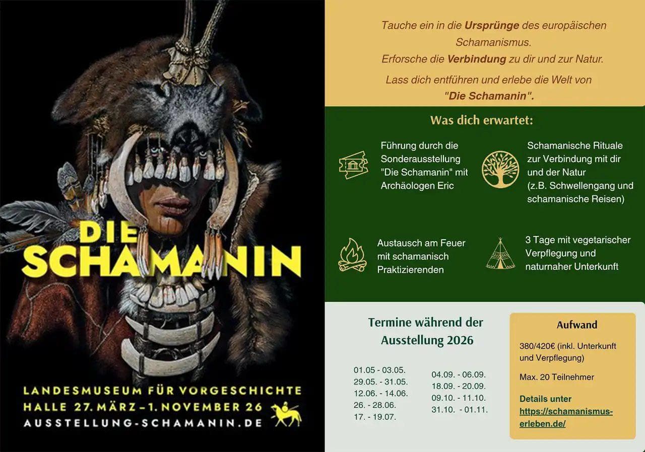 Erlebnis-Wochenende mit schamanischen Praktiken (inkl. Führung zur Sonderausstellung „Die Schamanin“)