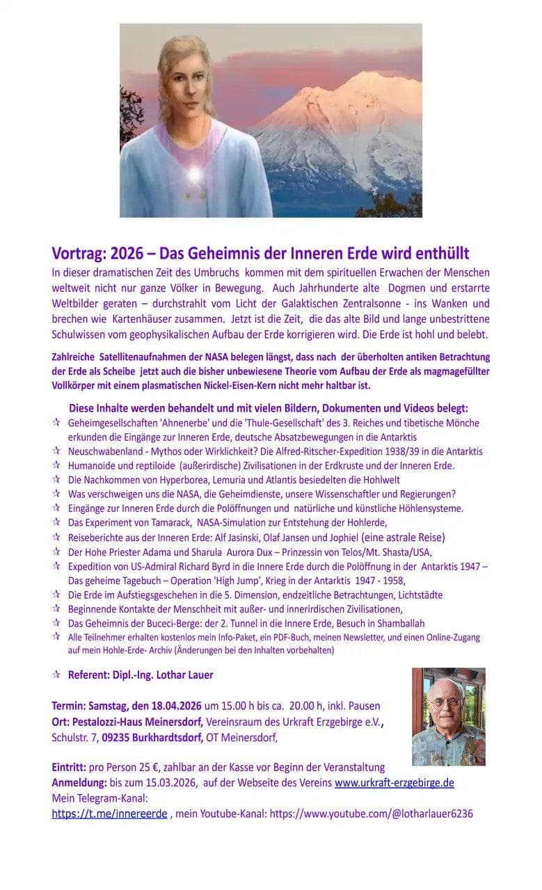 2026 – Das Geheimnis der Inneren Erde wird enthüllt
