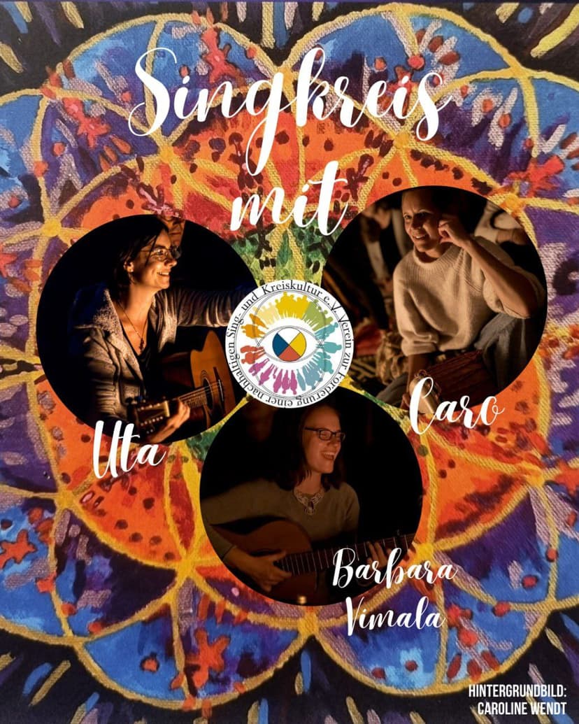 Singkreis in München mit Barbara Vimala, Uta, Caro & Dir