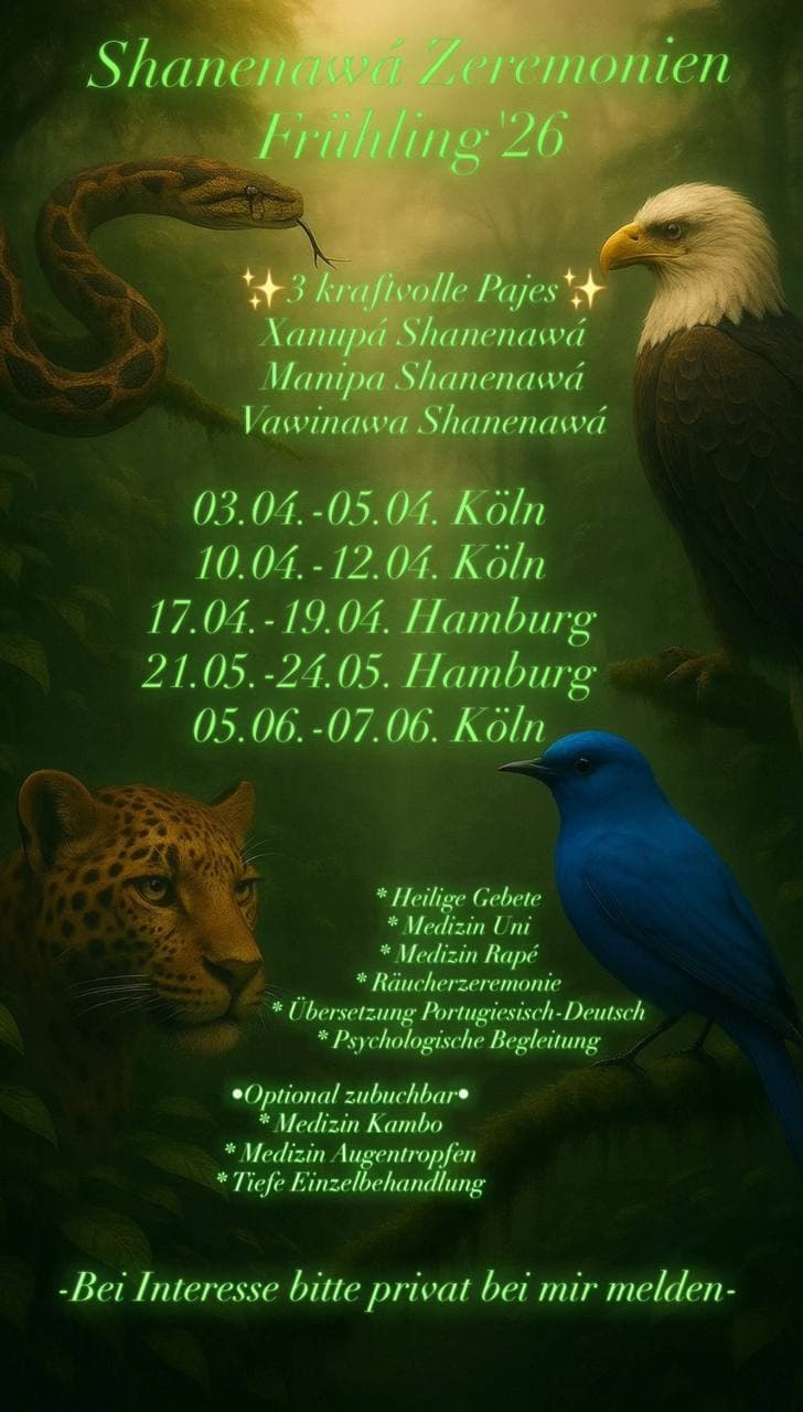 Retreat mit indigenen Pajés und heiliger Medizin